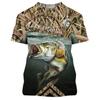3D Fish Printed T Shirt for Men Summer Men's Carp Fishes Funny T-shirt Women Kids Male Oversized Short Sleeve Tops Tees 100-6XL