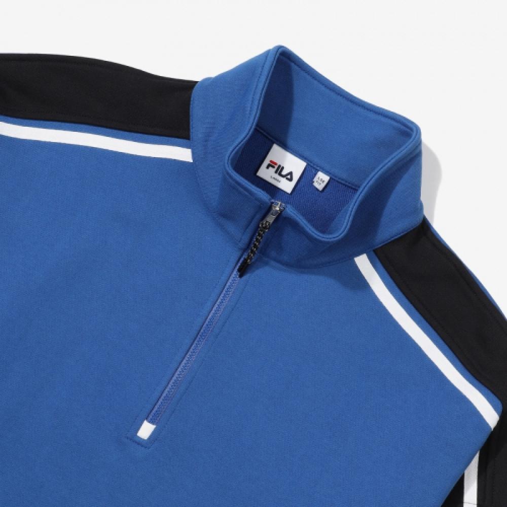 Fila Uni Loose Fit White Rock Half Zip Sweatshirt Fs2poe4121xdbu