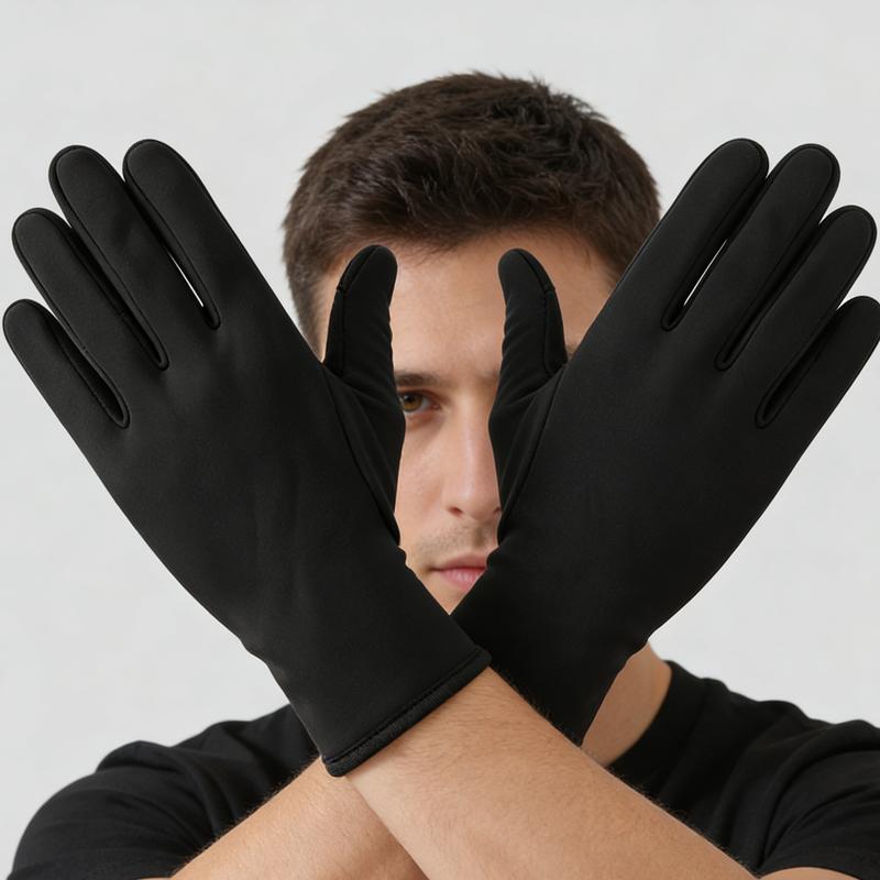 Custom Logo Touch Screen Anti-Slip Full Fingers Biking Man Winter Windproof Outdoor Sports Gloves