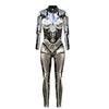 Multicolor Halloween Female Scary Costumes Gothic Robot Punk Jumpsuit Catsuit Sexy Women Sense of Future Technology