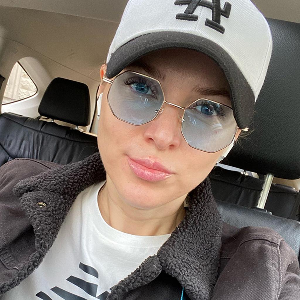 Fashion New Polygonal Metal Sunglasses Retro Ladies Glasses Classic Trend Luxury Driving Travel Eyewear Uv400