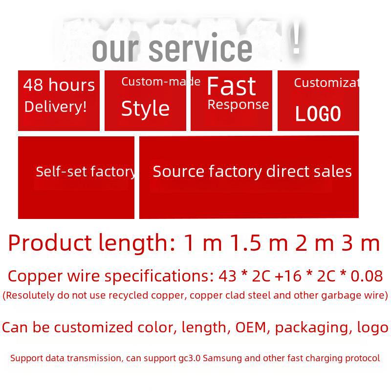 Braided Type-C Fast Charging Cable for Huawei & Apple, MFi Certified, 2.4A