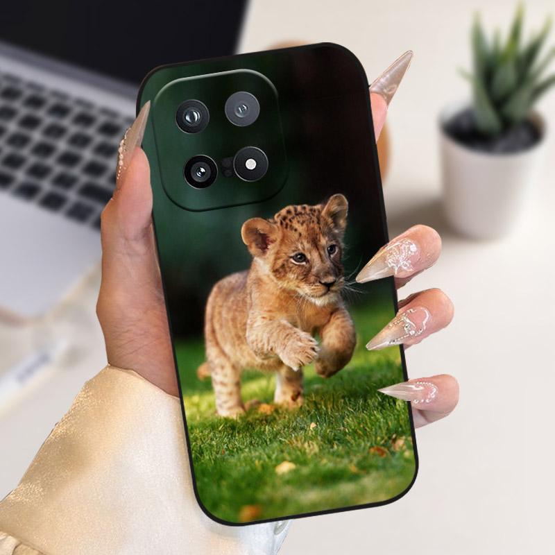 Чехол для Vivo IQOO 15 5G Модный силиконовый мягкий ТПУ чехол с принтом животных Львов Для IQOO15 Китайский телефон Защитный чехол
