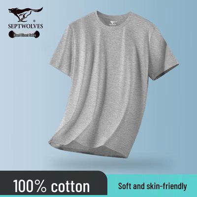 Мужская футболка с коротким рукавом из 100% хлопка