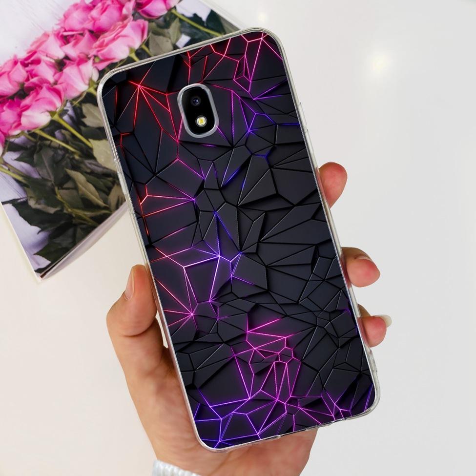 Чехол для Samsung J3 J5 J7 2017 Чехол Милый Мультяшный Кот Модные Цветы Задняя Крышка Для Samsung Galaxy J7 2017 Чехол для Телефона