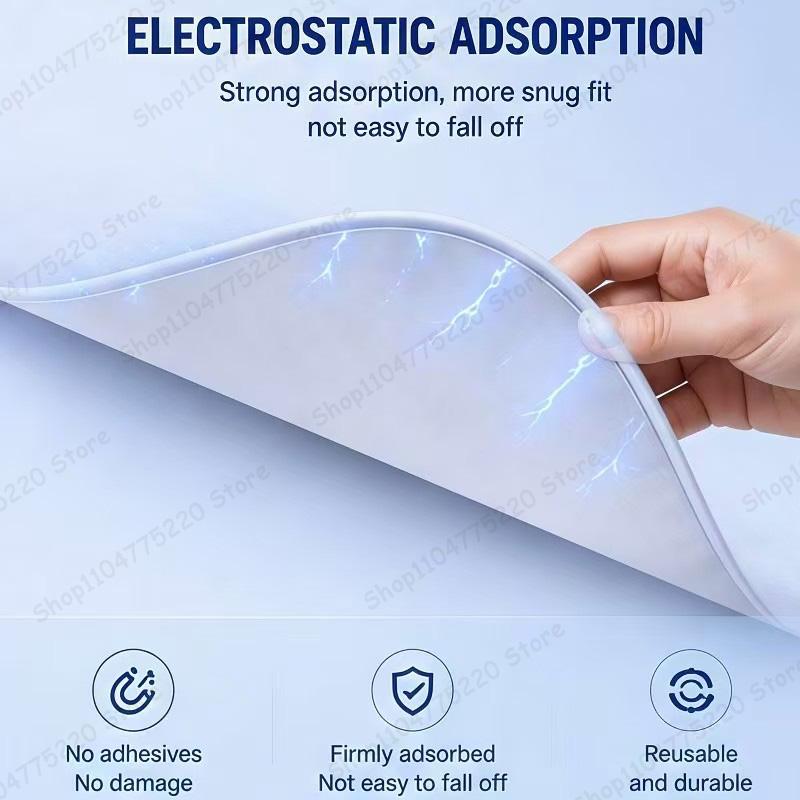 Car Electrostatic Suede Skylight Cover UV Heat Insulation Sunshade For HONGQI H5 2025-Present