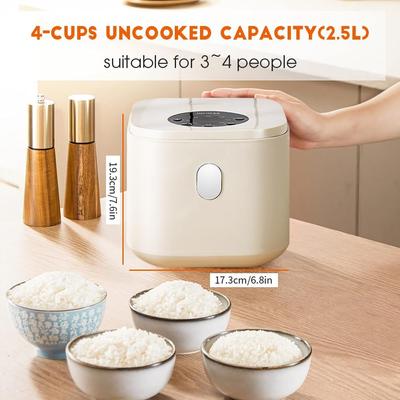 Цифровая электрическая рисоварка, большая емкость 2,5 л, многофункциональная плита 8 в 1 с автоматическим отключением питания, 24-часовым таймером задержки и функцией поддержания тепла
