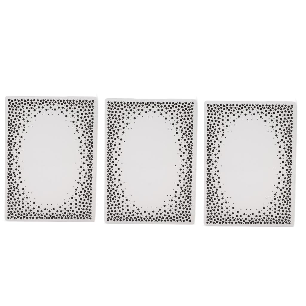 3 шт. Папки для тиснения Пластиковый материал Вогнуто-выпуклые текстурные шаблоны для Приглашений Бумага C