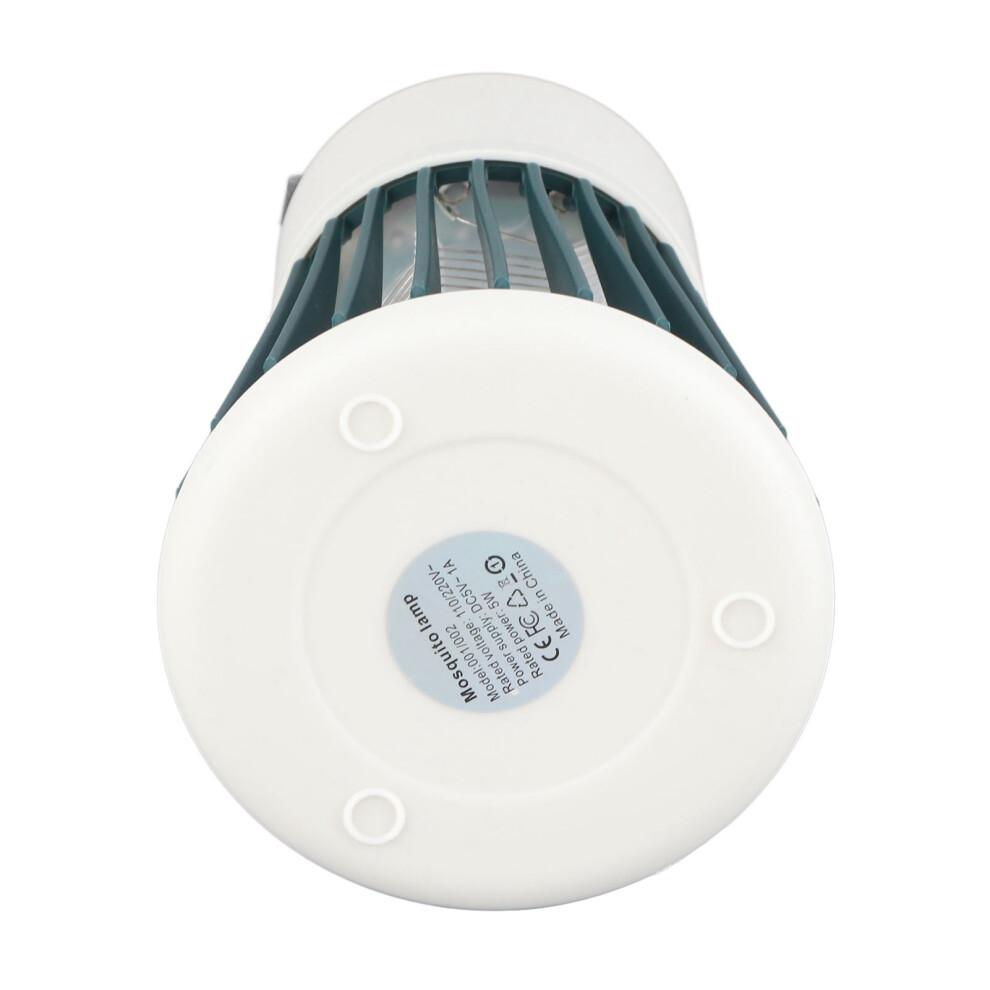 Electric Fly Killing Light ABS USB Rechargeable Fly Trap Lamp for Indoor Outdoor Green