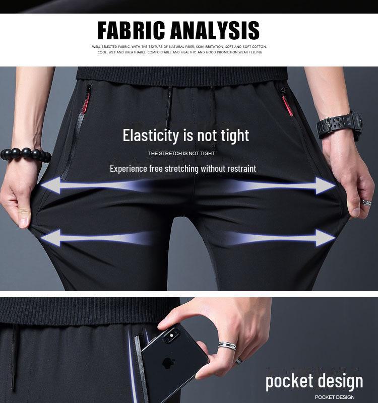 Мужские спортивные брюки большого размера в корейском стиле прямого кроя на весну и осень