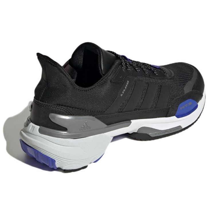 adidas Mts Удобные Модные Нескользящие Износостойкие Низкие Марафонские Беговые Кроссовки Унисекс Черные Синие HQ6109