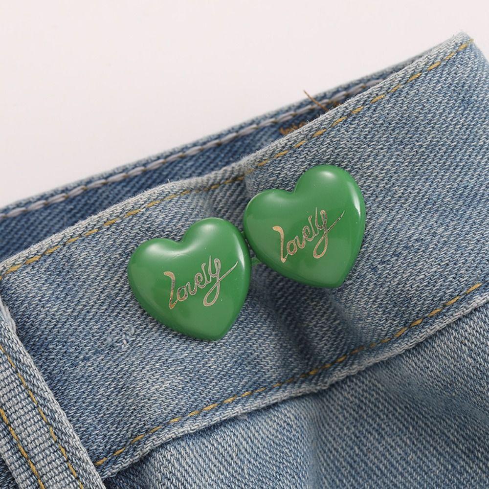 Съемная талия Регулируемая пряжка на талии Love Button Затягивающаяся пуговица на талии Пряжки для одежды