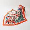 Fashion Hijab Scarf For Women Print Silk Satin Hair Scarfs Kerchief 90*90cm Square Neckerchief Headband Scarves For Ladies