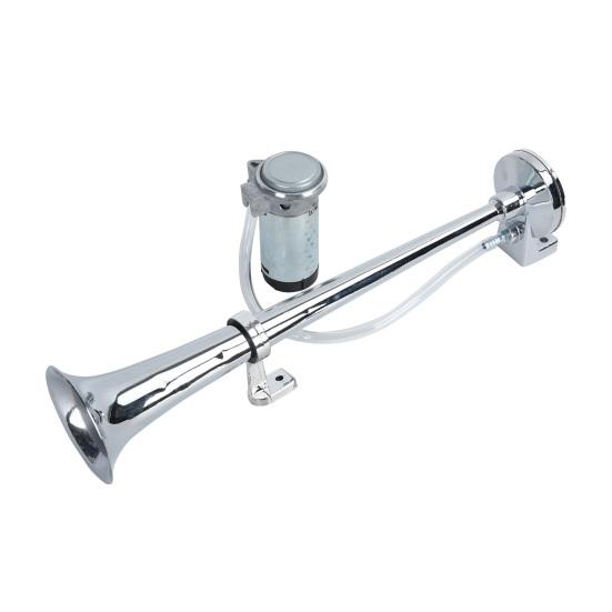 Комплект воздушного звукового сигнала для электропоезда с компрессором, сверхгромкий, водонепроницаемый, простая установка, громкоговоритель для грузового автомобиля, автомобиля, внедорожника, комплект воздушного звукового сигнала