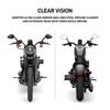 WTZMOTO Motorcycle Handlebar Side Rearview Black Mirrors, Harley-Davidson Mirrors,