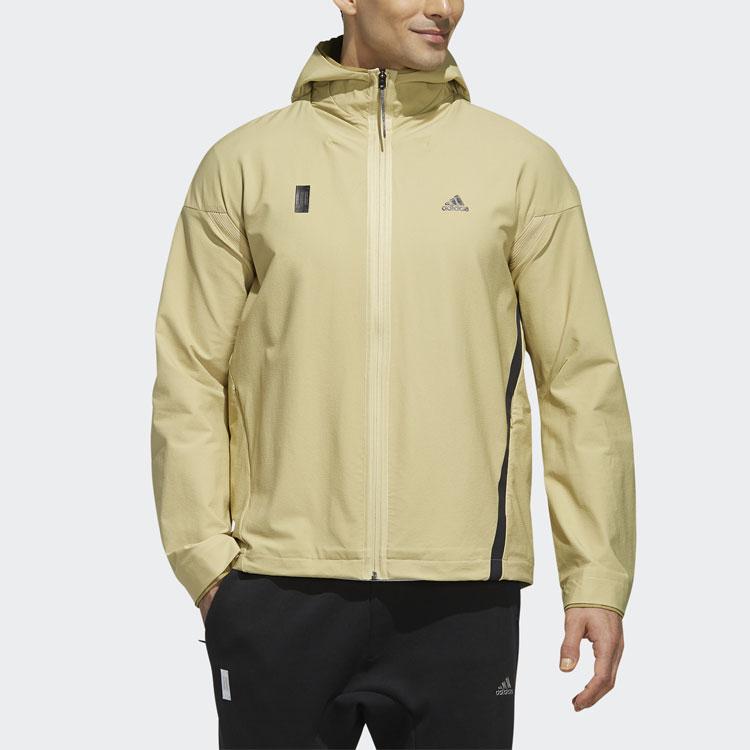 Adidas На открытом воздухе ветрозащитная спортивная куртка с капюшоном Мужская верхняя одежда Sandstorm FJ0201