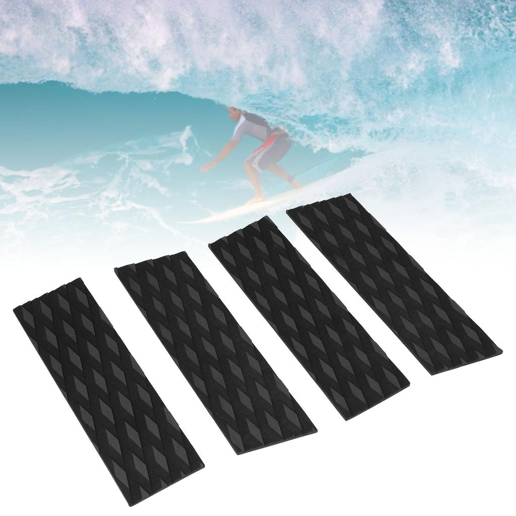 4pcs EVA Surfboard Deck Traction Pads Non Slip Surf Deck Grips Mat for Surf Water Sports