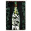 Vintage World Wine Metal Sign Plaque Whiskey Painting Alcohol Poster for Bar Club Man Cave Wall Decor Retro Pub Decoration