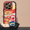 Подходит для чехла для мобильного телефона Vivos17 X90/80pro мультяшный гамбургер шнурок Y52s высококачественный силиконовый защитный чехол