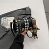 Fashionable Small Batch Diamond Check Handbag 2023 New Winter Shoulder Crossbody Bag