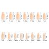 150 Pieces Diy Non-Marking Matte Nail Art Wearing Non-Marking White Classic Work In Progress French Fake Nail Nail Piece
