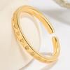 Full Circle Love Heart Ring Gold Heart Shape Simple Niche Design Women's High Sense Fashion Temperament
