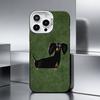 C-Cute Dachshund   Phone Case For iPhone 17,16,15,14,13,12,11 Plus,Pro Max,XS,Colored silver phone case