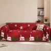Christmas Decoration Sofa Couch Cover Stretch Corner Sofa Covers L Shaped Sofa Slip Cover Protector Bench Cover Thin Fabric
