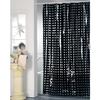 Rideau De Douche - MSV - 180x200cm - PVC - Noir - Contemporain