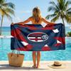 Bologna FC print Quick Dry Beach Towel Microfiber Absorbent Portable Travel Swimming Towel