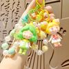 Girl Bead Chain Mobile Phone Pendant Cute Girl Bag Pendant Car Key Chain Trend Blind Box Doll Machine