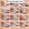 Xiaomi 12pcs/lot Birth Month Flowers Charm Stainless Steel Aster Violet Carnation Lotus Poppy DIY Pendant Jewelry Making Wholesale