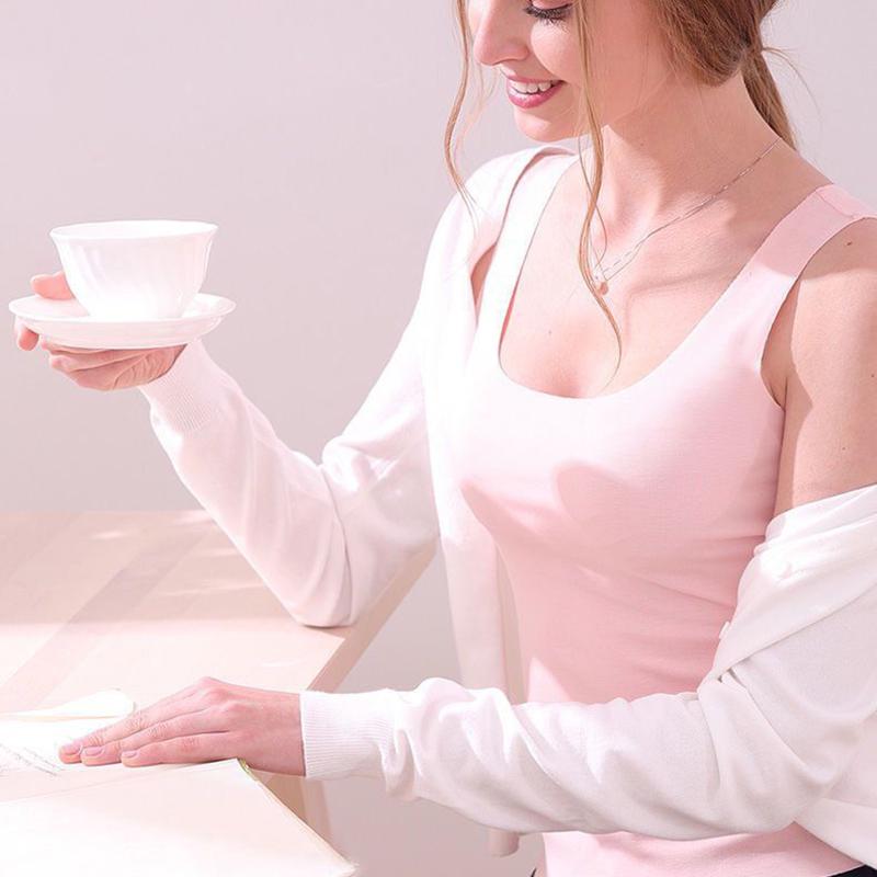 Ladies Seamless Ice Silk Thin Vest Base Single Wear All-match Large Size Outer Wear Sling
