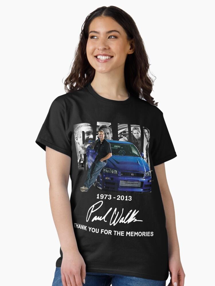 Fast & Furious Páúl Wálkér Thank You For The Memories Classic T-Shirt