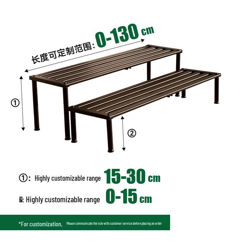 108cm Tall Outdoor Aluminum Alloy Ladder Flower Stand