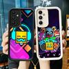Чехол для телефона Samsung Galaxy A17 A16 A15 A14 A13 Игра Geometry Dash A56 A36 A26 A55 A35 A25 A54 A34 A24 A53 A33 A23 A07 A06