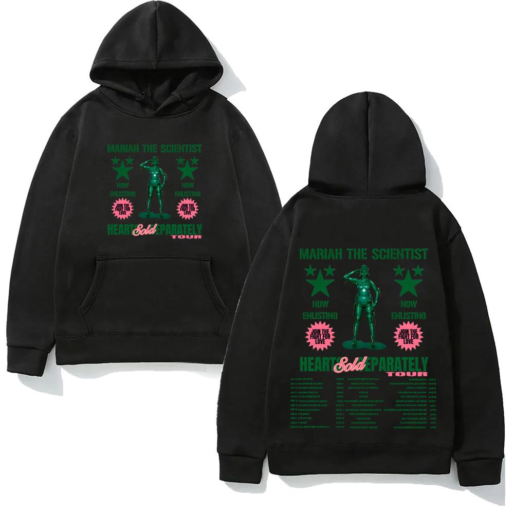 Худи Mariah the Scientist Hearts Sold Separately Tour с карманом Толстовка с длинным рукавом Пуловер простого кроя