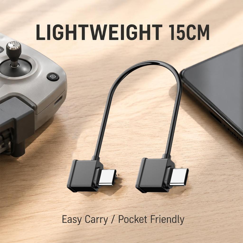 Кабель-адаптер для пульта дистанционного управления Micro-USB на USB-C для DJI Neo 2/Avata 2/Mavic 4 Pro/Air 3S/Mini 5 Pro/4 Pro, кабель-адаптер данных Type C на C
