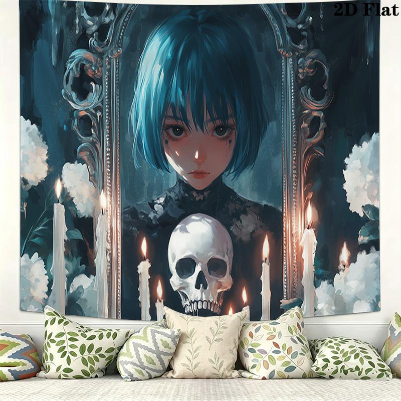 Dark-style girl Pattern Home Decor Tapestry, Wall Hanging, Decorative RV Wall Cloth.XGT0914236