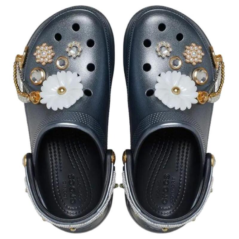 Crocs Винтажная модная обувь с дырками женская синяя