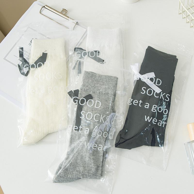 Female Summer Fashion New Bow Ballet Wind In The Tube Pile Socks