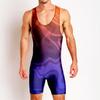 Wrestling suit Wrestling suit One-piece swimsuit Men's gym suit Sportswear Sweat-absorbing light weight training suit