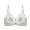 Crystal Lace Bunny Ears Wireless Bra - Breathable, Thin, Side Support for Smaller Looking Bust