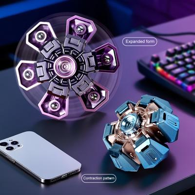 Игрушка спиннер для снятия стресса и тревоги, для подростков и взрослых, выдвижная броня, гироскоп для кончиков пальцев, портативная дорожная сенсорная вращающаяся игрушка