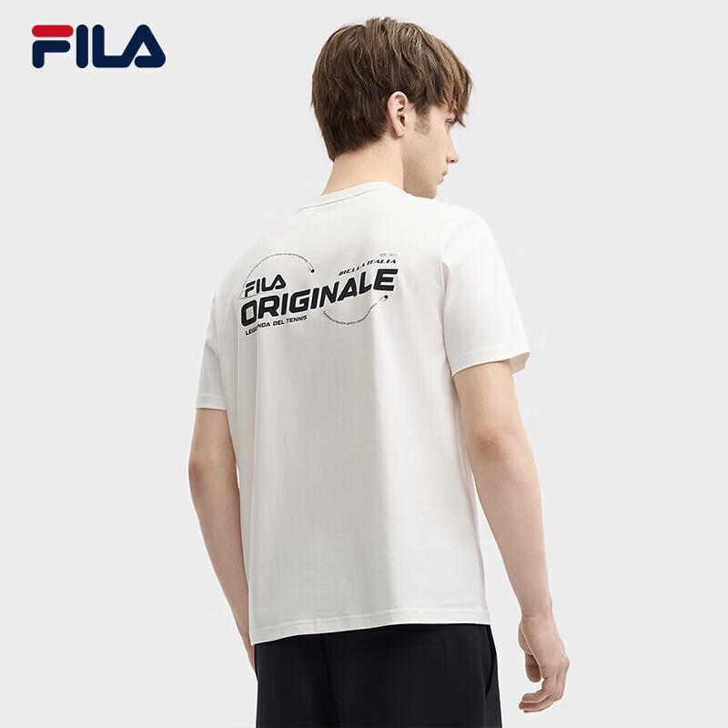 Fila Мужская вязаная футболка с коротким рукавом из чистого хлопка