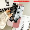 2DFlat Black & White Horse Heads Dual Portrait Phone Case All Inclusive Film Hard Phone Case, Compatible with iPhone 18 Pro Max 17 16 15 14 13 12 11