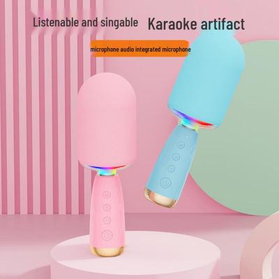 Беспроводной Bluetooth микрофон-динамик для домашнего караоке и детских развлечений