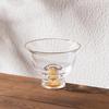 Gold Foil Crystal Glass Tea Cup Set