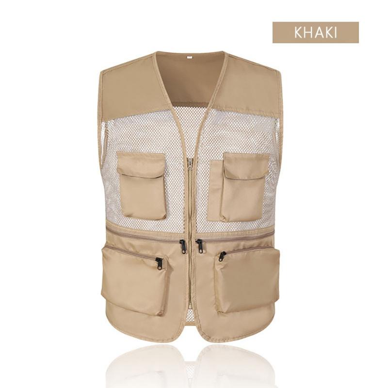 Outdoor Fishing Vest Fish Vest Quick Dry Hunting Vest Fishing Travel Vest Breathable Multi-Pocket Mesh Jackets