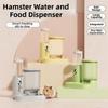 Leak-Proof Hamster Water Dispenser 2 IN 1 Automatic Feeder Prmeium Food Feeding Bowl  Business Trip